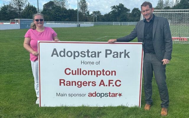 Adopstar becomes title sponsor of Cullompton Rangers Football Club image